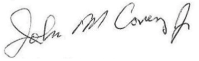 A close-up of a signature