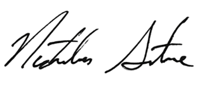 A close-up of a signature
