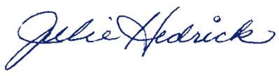 A close-up of a signature