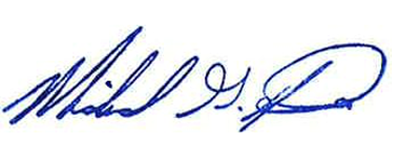 A close-up of a signature